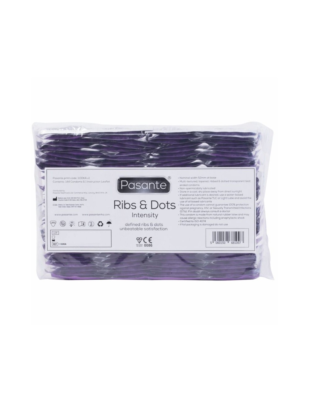 PASANTE - INTENSITY BULK MULTITEXTURED CONDOMS 144 UNITÀ PASANTE - INTENSITY BULK MULTITEXTURED CONDOMS 144 UNITÀ