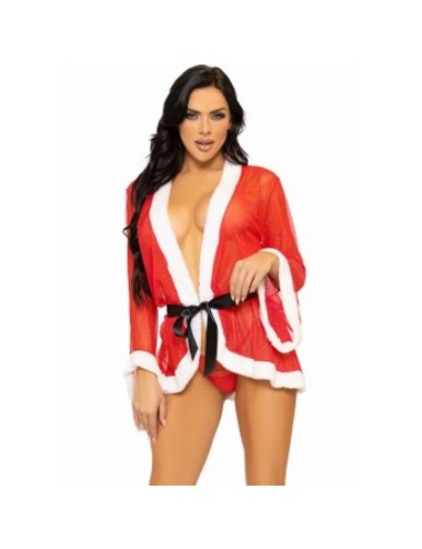 LEG AVENUE - COSTUME INTIMO SEXY NATALE BABBO NATALE ROSSO M/L