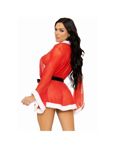 LEG AVENUE - COSTUME INTIMO SEXY NATALE BABBO NATALE ROSSO M/L