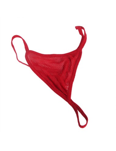 SUBBLIME - 952181 BODYSTOCKING A RETE CON GUANTI E STRASS ROSSO TAGLIA UNICA