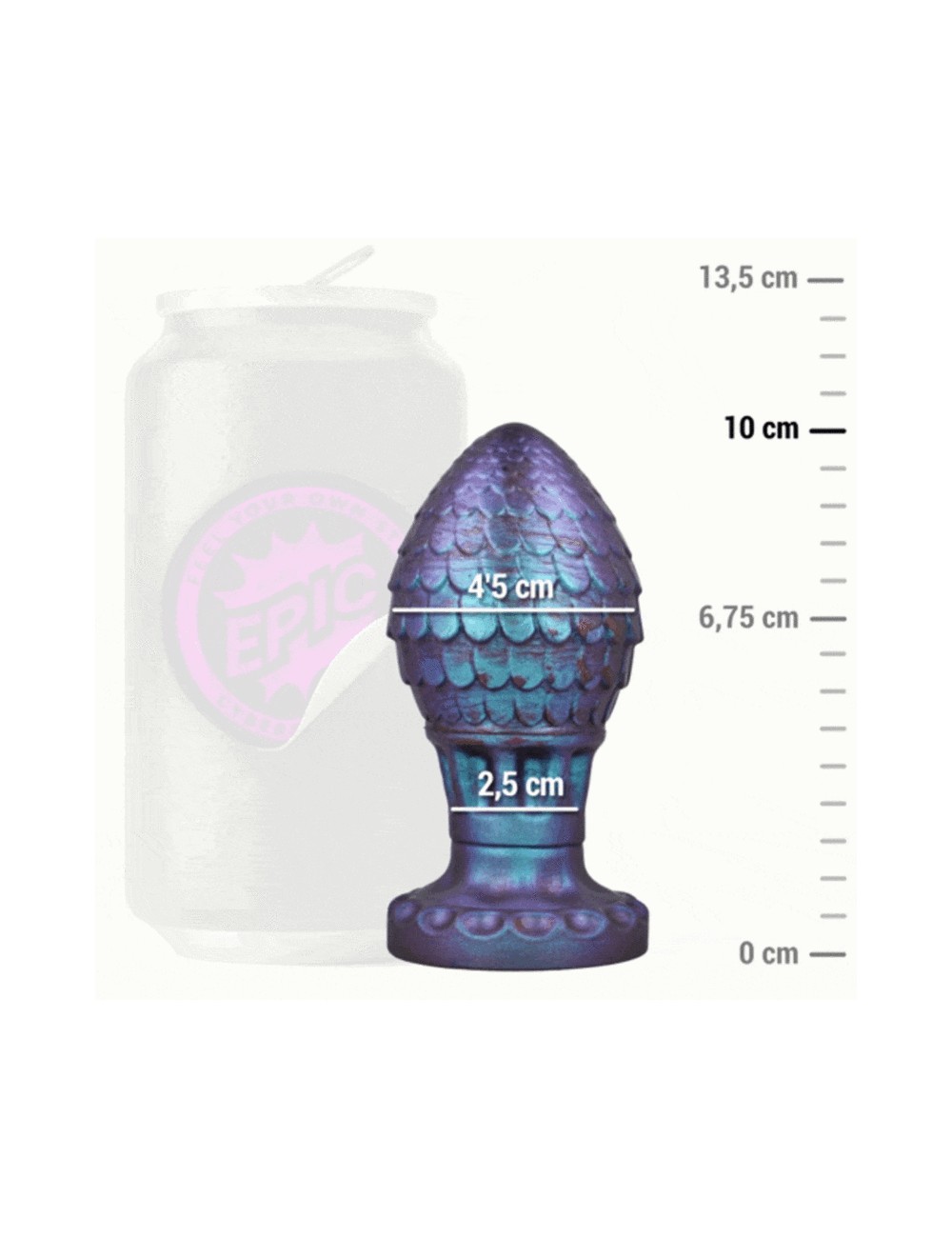 EPIC - VRAKOS PLUG ANALE DRAGON EGG TAGLIA S EPIC - VRAKOS PLUG ANALE DRAGON EGG TAGLIA S