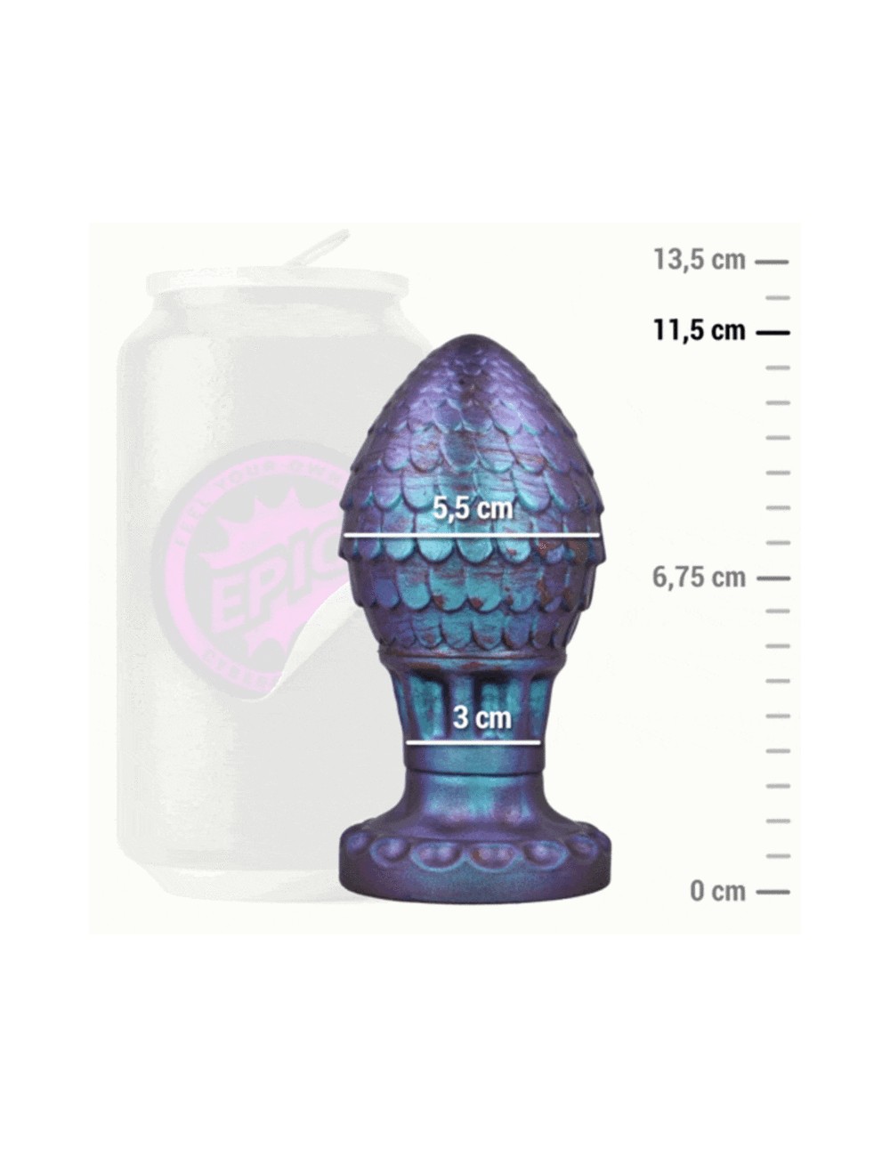 EPIC - VRAKOS PLUG ANALE DRAGON EGG TAGLIA M EPIC - VRAKOS PLUG ANALE DRAGON EGG TAGLIA M