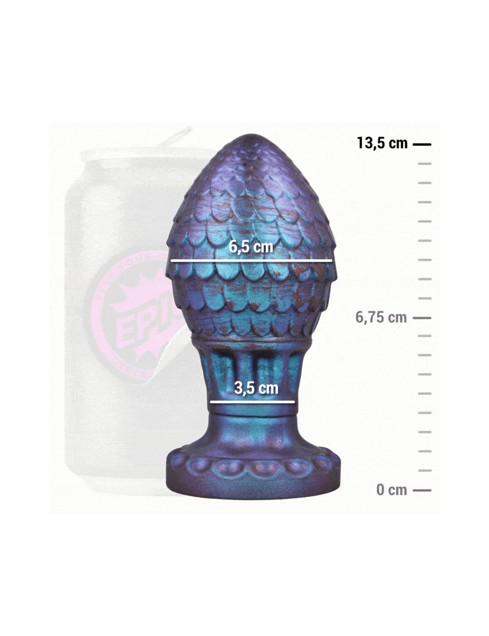 EPIC - VRAKOS PLUG ANALE DRAGON EGG TAGLIA L