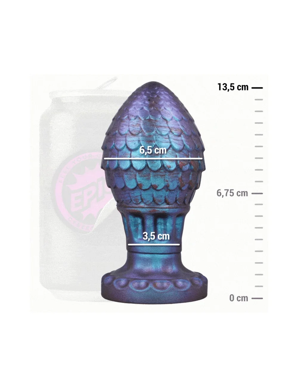 EPIC - VRAKOS PLUG ANALE DRAGON EGG TAGLIA L EPIC - VRAKOS PLUG ANALE DRAGON EGG TAGLIA L