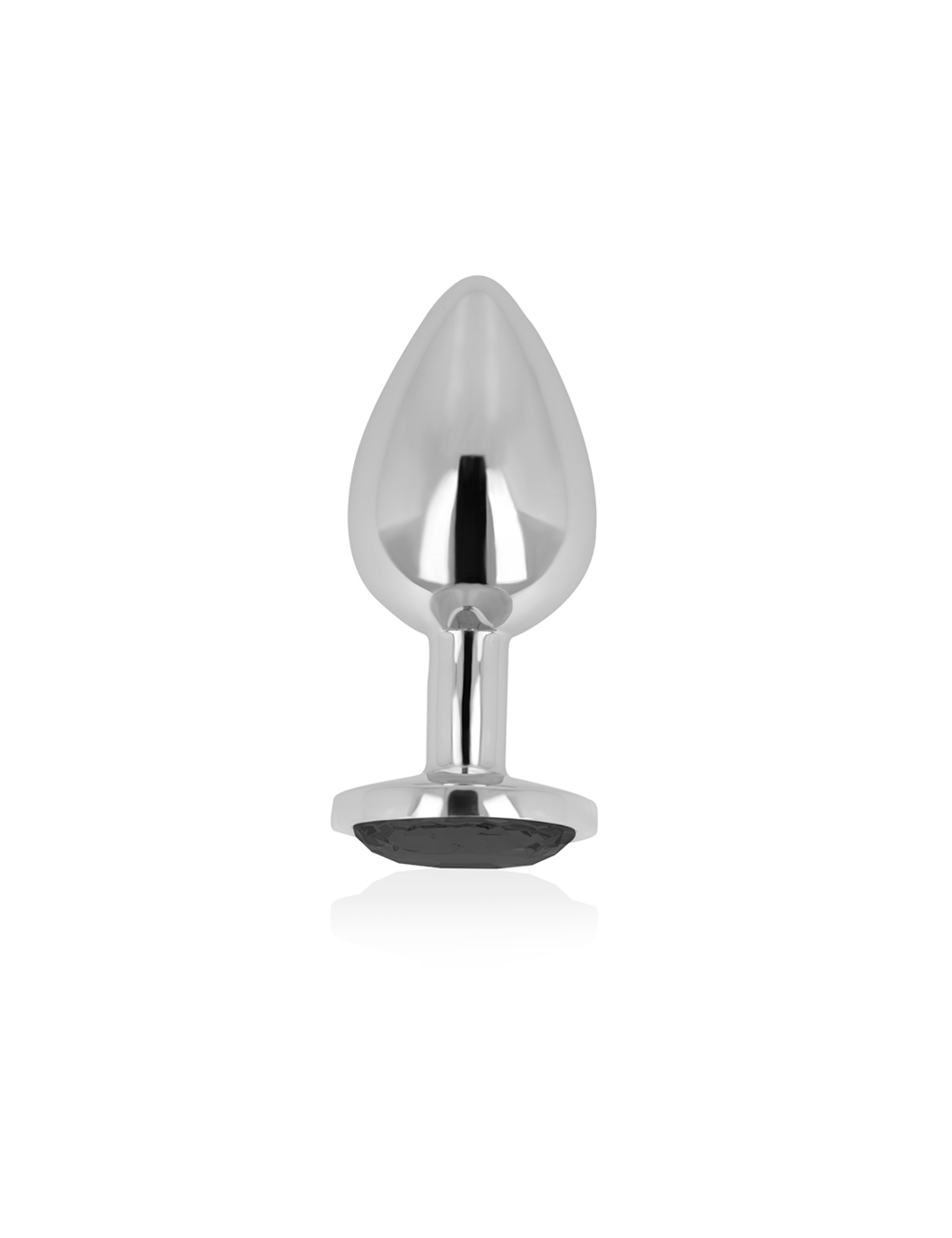 OHMAMA - PLUG ANALE CON CRISTALLO NERO 8 CM OHMAMA - PLUG ANALE CON CRISTALLO NERO 8 CM