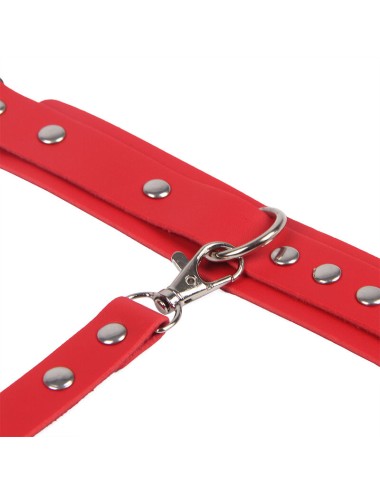 SUBBLIME - 953706 MANETTE CON CINTURA BONDAGE ROSSO TAGLIA UNICA