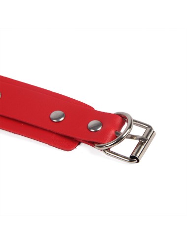 SUBBLIME - 953706 MANETTE CON CINTURA BONDAGE ROSSO TAGLIA UNICA