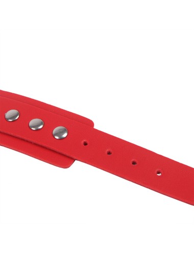 SUBBLIME - 953706 MANETTE CON CINTURA BONDAGE ROSSO TAGLIA UNICA