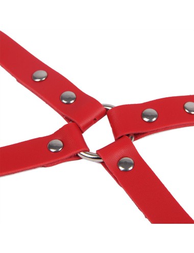 SUBBLIME - 953706 MANETTE CON CINTURA BONDAGE ROSSO TAGLIA UNICA