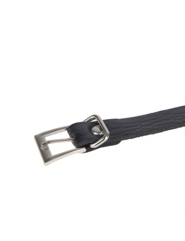 SUBBLIME - 953713 CINTURA PUNK BONDAGE FIBBIA METALLO NERA TAGLIA UNICA