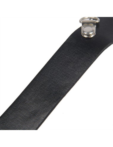 SUBBLIME - 953720 BONDAGE LEATHER STRAP BREATH CLAMPS NERO TAGLIA UNICA