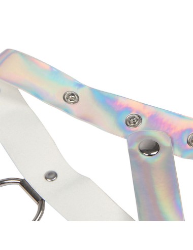 SUBBLIME - 953737 IMBRACATURA PETTORALE CON ANELLI E CATENE ARGENTO TAGLIA UNICA