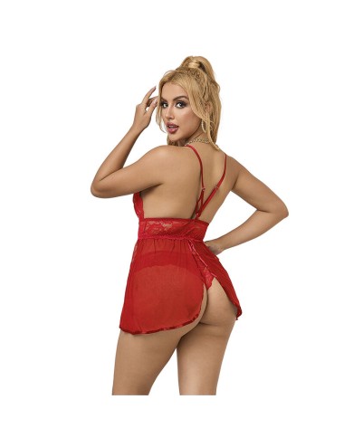 SUBBLIME - 953843 BABYDOLL SCHIENA APERTA ROSSO L/XL