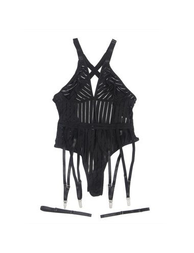 SUBBLIME - 954147 BODY CON CINTURA REGGICALZE NERO S/M