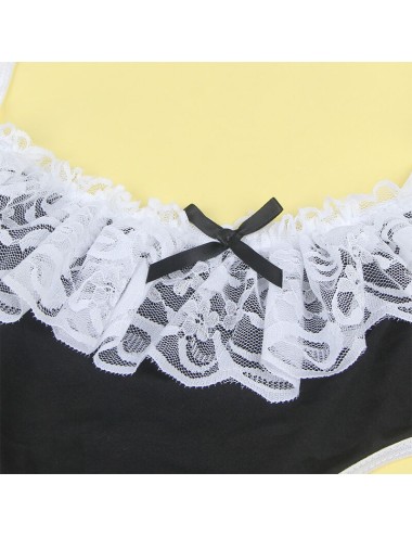 SUBBLIME - 954307 COSTUME DA CAMERIERA SEXY NERO/BIANCO S/M