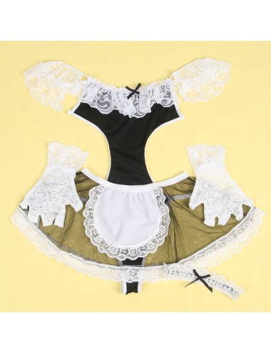 SUBBLIME - 954314 COSTUME DA CAMERIERA SEXY NERO/BIANCO L/XL