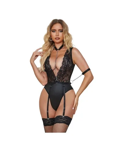 SUBBLIME - 954390 BODY SEXY CON CINTURA REGGICALZE NERO L/XL