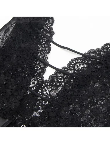 SUBBLIME - 954390 BODY SEXY CON CINTURA REGGICALZE NERO L/XL