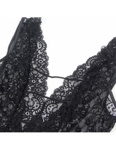 SUBBLIME - 954390 BODY SEXY CON CINTURA REGGICALZE NERO L/XL