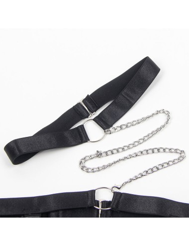 SUBBLIME - 954390 BODY SEXY CON CINTURA REGGICALZE NERO L/XL