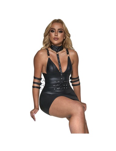 SUBBLIME - 954406 BODY BONDAGE IN PELLE NERO S/M