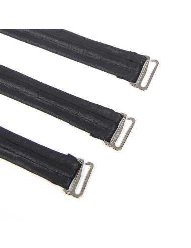 SUBBLIME - 954413 BODY BONDAGE IN PELLE NERO L/XL