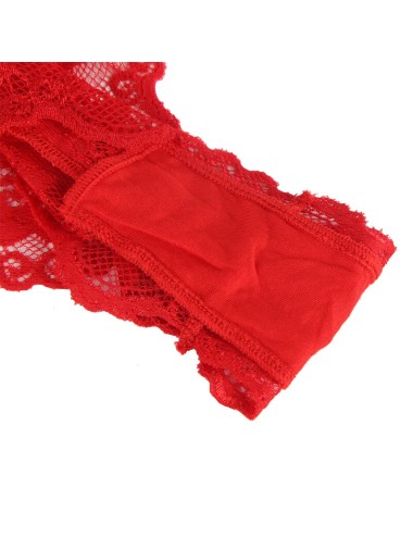 SUBBLIME - 953980 BODY SEXY CON VOLANT + CINTURA ROSSO L/XL
