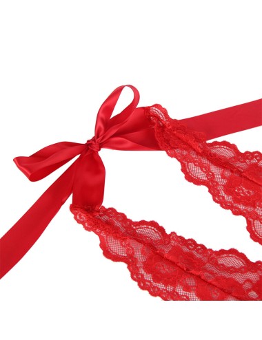 SUBBLIME - 953980 BODY SEXY CON VOLANT + CINTURA ROSSO L/XL