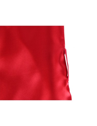 SUBBLIME - 954017 CANOTTIERA CON SCHIENA TRASPARENTE IN PIZZO + PERIZOMA ROSSO/NERO S/M