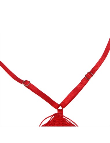 SUBBLIME - 954253 ABITO CON SPALLINE + PERIZOMA ROSSO L/XL