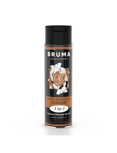 BRUMA - OLIO DA MASSAGGIO PREMIUM EFFETTO CALORE SAPORE CUPACKE 3 IN 1 - 100 ML
