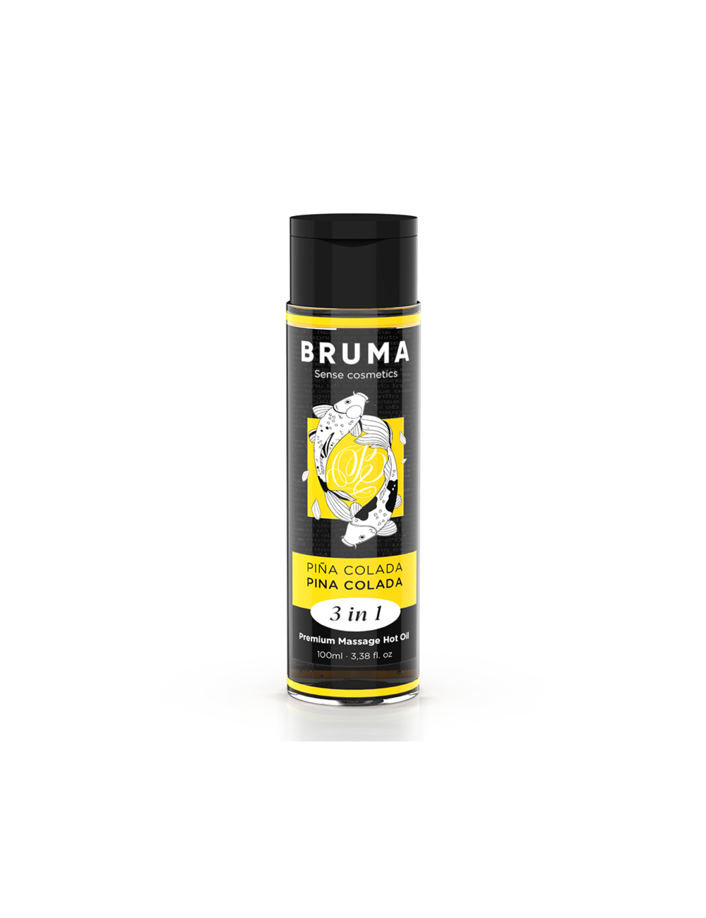 BRUMA - OLIO DA MASSAGGIO PREMIUM EFFETTO CALORE SAPORE PINA COLADA 3 IN 1 - 100 ML