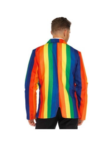 LEG AVENUE - BLAZER + CRAVATTA ARCOBALENO M