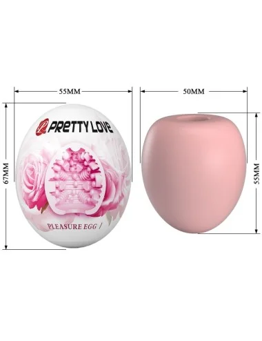 PRETTY LOVE - MASTURBATORE MASCHILE UOVO ROSA