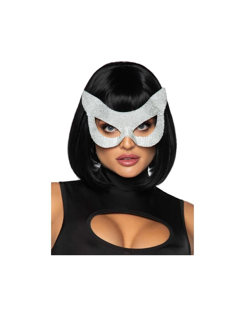 LEG AVENUE - MASCHERA GATTO CON DIAMANTI