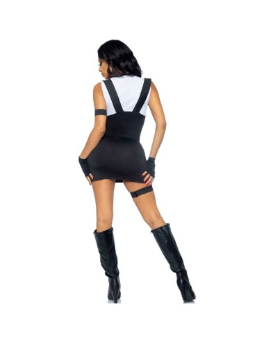 LEG AVENUE - COSTUME SEXY SWAT UFFICIALE NERO M/L