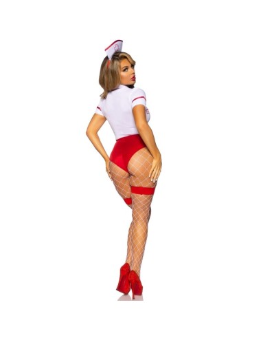 LEG AVENUE - COSTUME DA INFERMIERA SEXY ROSSO/BIANCO S