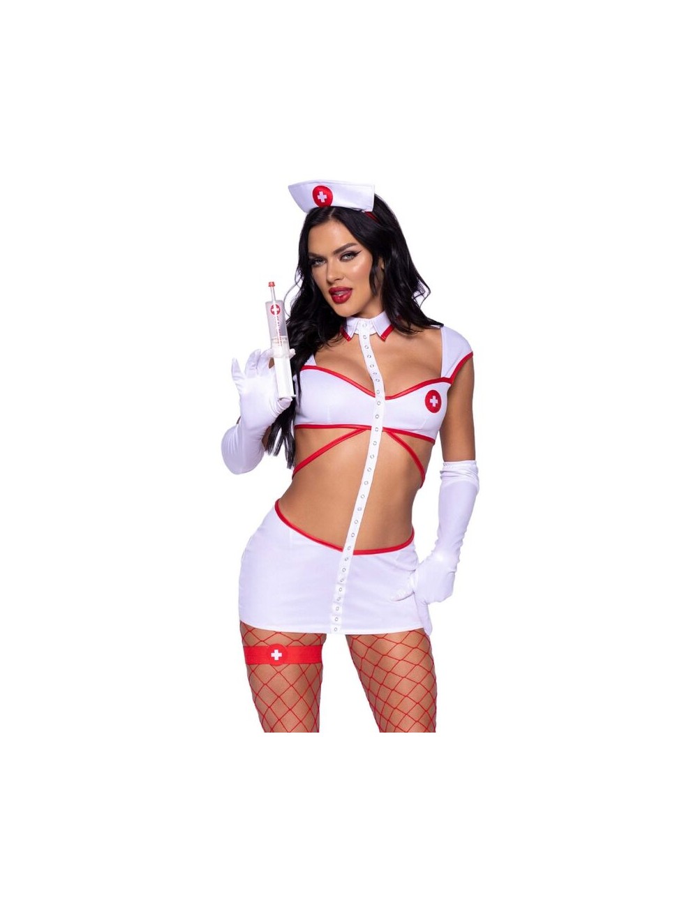 LEG AVENUE - COSTUME SEXY INFERMIERA BIANCO M LEG AVENUE - COSTUME SEXY INFERMIERA BIANCO M