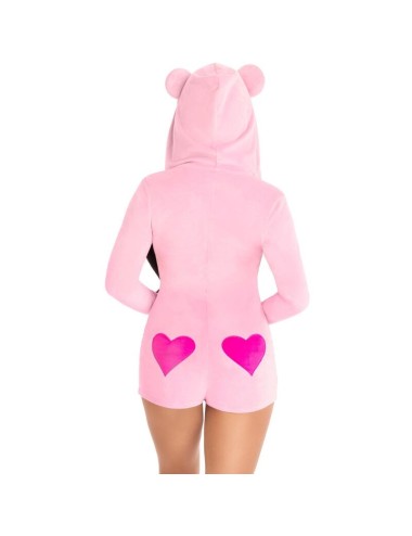 LEG AVENUE - BODY IN VELLUTO ORSETTO ROSA S
