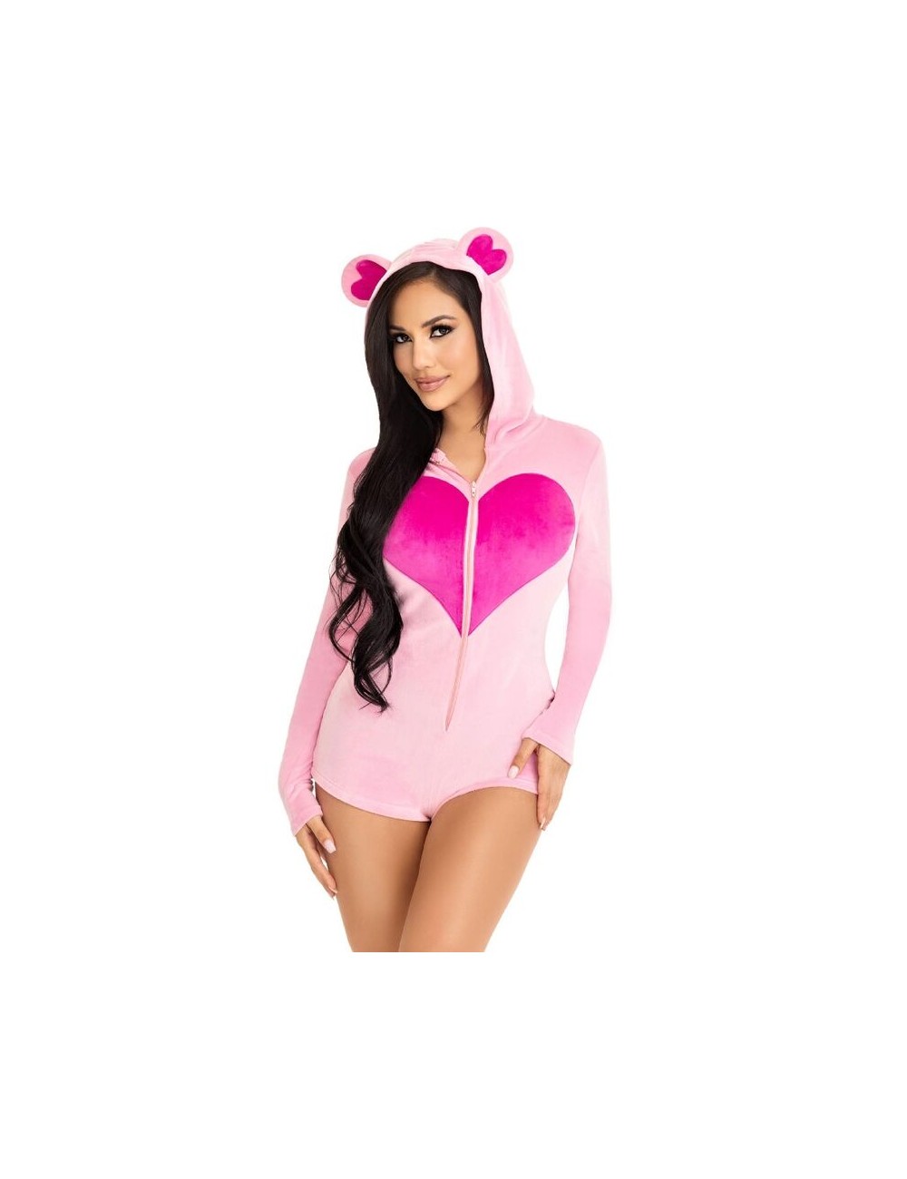 LEG AVENUE - BODY IN VELLUTO ORSETTO ROSA M LEG AVENUE - BODY IN VELLUTO ORSETTO ROSA M