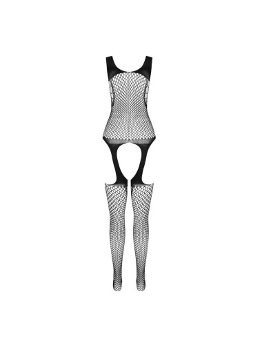 PASSION - BS 104 BODYSTOCKING ROSSO TAGLIA UNICA