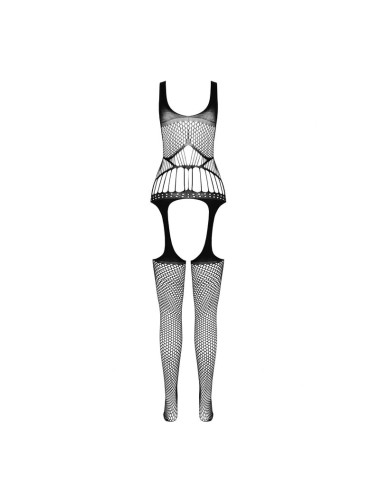 PASSION - BS 106 BODYSTOCKING BIANCO TAGLIA UNICA