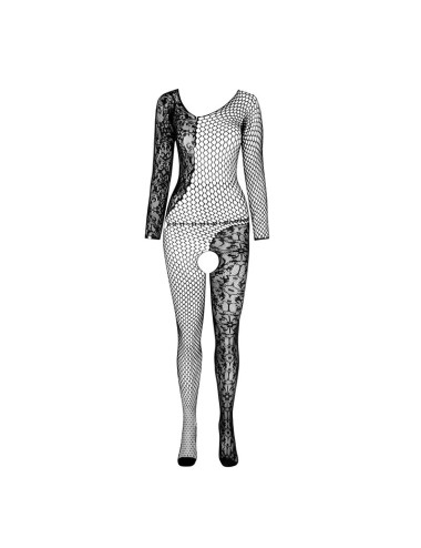 PASSION - BS 107 BODYSTOCKING NERO TAGLIA UNICA