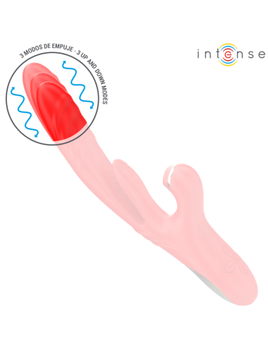 INTENSE - KAROL VIBRATORE MULTIFUNZIONE SPINTA & STIMOLAZIONE & ASPIRAZIONE ROSSO