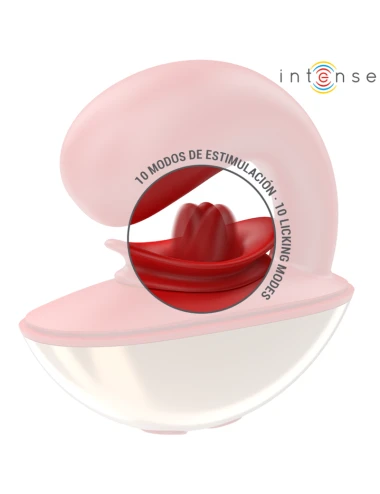 INTENSE - VIBRATORE E STIMOLATORE MARIAH A FORMA DI U 10 VIBRAZIONI ROSSO