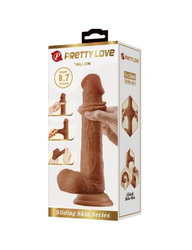 PRETTY LOVE - DILDO REALISTICO ALTO 22 CM MARRONE