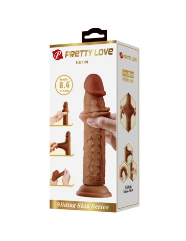 PRETTY LOVE - KEON DILDO REALISTICO 21 CM MARRONE