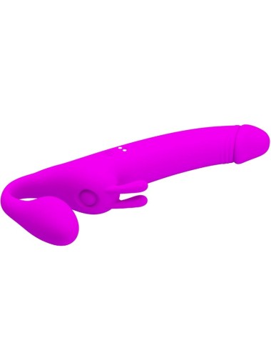 PRETTY LOVE - ZANINI STRAPLESS STRAP-ON 10 VIBRAZIONI VIOLA
