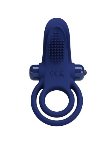 PRETTY LOVE - BRONSON ANELLO DOPPIO CON VIBRAZIONE BLU