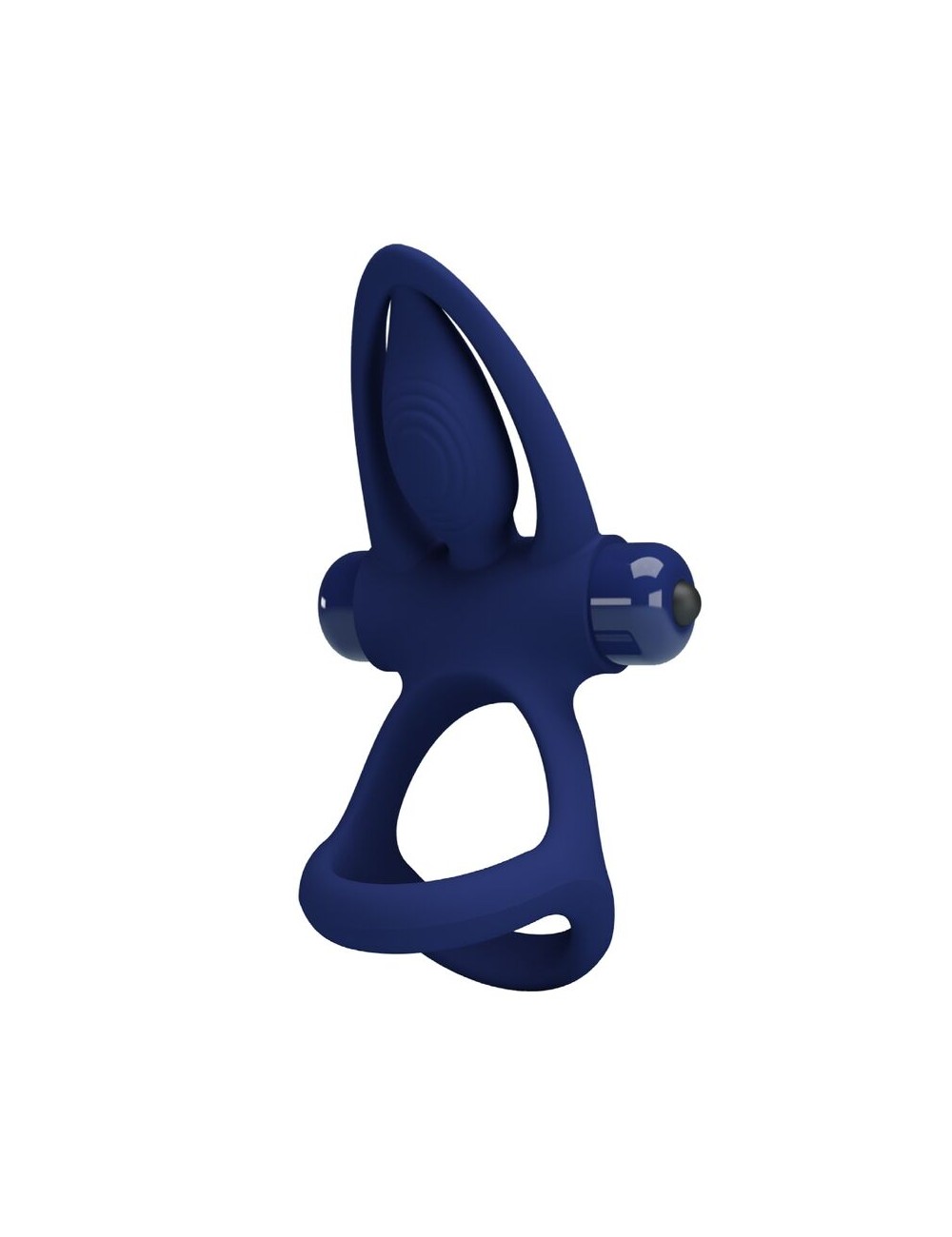 PRETTY LOVE - MAT DOPPIO ANELLO CON VIBRAZIONE E STIMOLATORE BLU